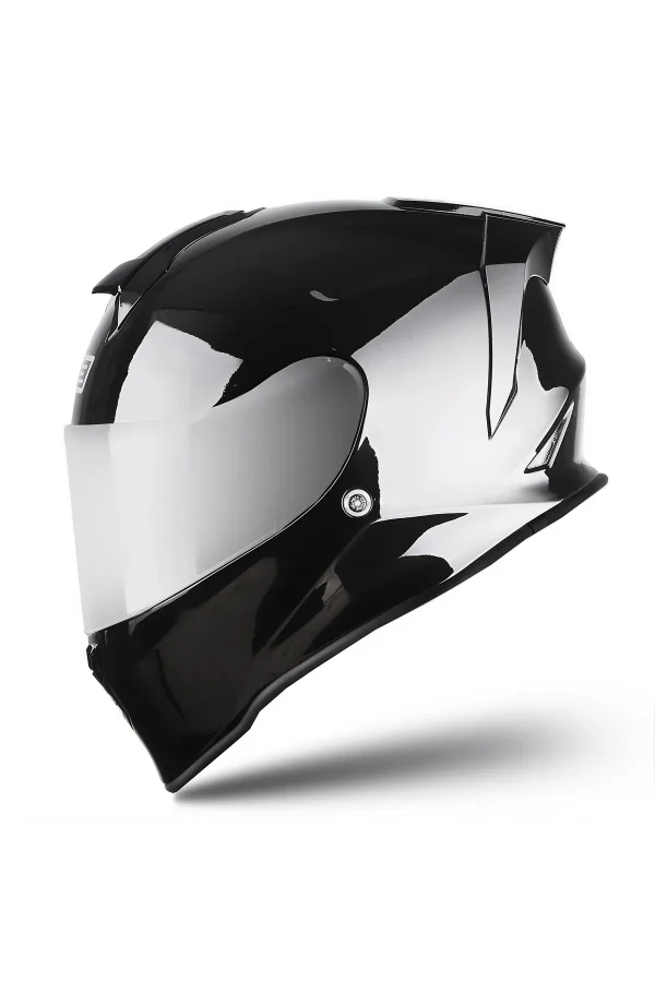 Dinamo Evo Parlak Siyah Kask - Görsel 6