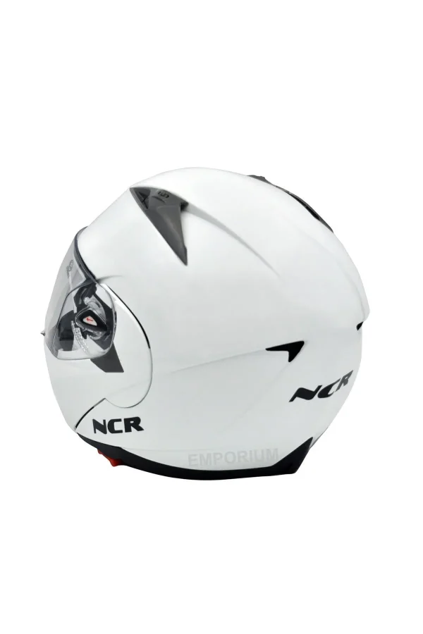 NCR Çene Açılır Kask Vizörlü Ece Belgeli Beyaz - Görsel 2