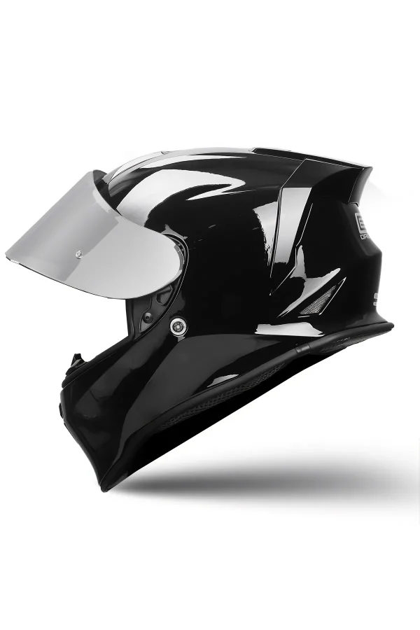 Dinamo Evo Parlak Siyah Kask - Görsel 4