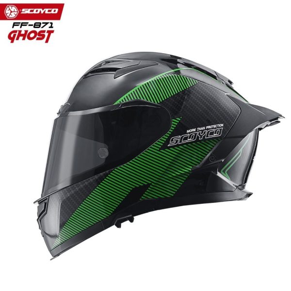 Scoyco Motosiklet Kaskı 871 Ghost Tam Kapalı